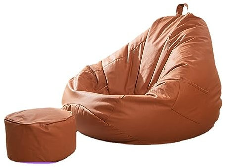 NONCHI Sitzsackbezug Für Erwachsene/Teens (Ohne Füllung), Großer Runder Weicher Flauschiger Kunstpelz Sitzsack Sofa Bettbezug Zum Organisieren Von Plüschtieren Oder Textilien,XXL