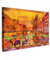 MuchoWow© Leinwände Groß 120x80 cm XXL Wall Decoration Bilder Schlafzimmer Deko Pictures Canvas Painting Wanddekoration Wohnzimmer Kunstdruck - Gemälde - Fahrrad - Amsterdam - Kanal - Ölgemälde
