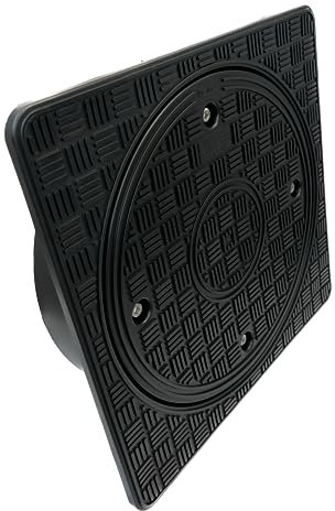 KARMAT Schachtabdeckung DTK315 Schachtdeckel Teleskopabdeckung Kunstoff A15 Voll Quadrat | Abdeckung | Deckel