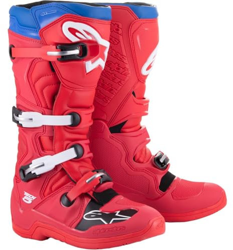 Alpinestars Stivali da motocross Tech 5 rosso, taglia 43