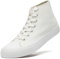 sharllen Ladies Canvas Shoes Women，Unisex Mens High Top Trainers Women Lace up Pumps Plimsolls Casual Sneakers Canvas Plimsoles Flat Shoes(White 255)