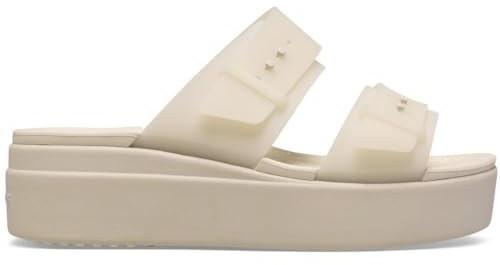 Crocs Unisex Brooklyn Bucklefrostedlowwedge Sandal