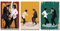 3 Stück klassische Filmposter Pulp Fiction Dance Vintage Wandkunst Leinwand Poster Zimmer dekorativ ästhetisches Poster Druck Dekor Poster 20 x 30 cm - 3 Stück klassische Filmposter Pulp Fiction Dance