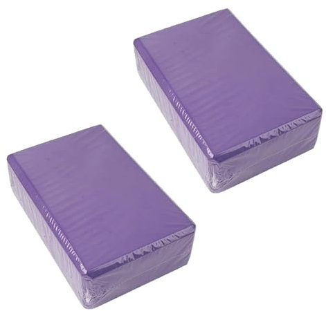 Yoga Blöcke 2er Set, Hochdichte EVA Schaumstoff Yogaklotz Fitness Klotz, Yoga Klötze Yogablock für Yoga und Pilates, Meditation, Entspannung & Dehnhilfe, Yoga Würfel für Anfänger Fortgeschrittene