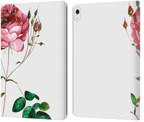 Head Case Designs Licenza Ufficiale Mai Autumn Rose Boccioli di Fiori Custodia Portafoglio in Pelle Compatibile con Apple iPad Air 13 2024