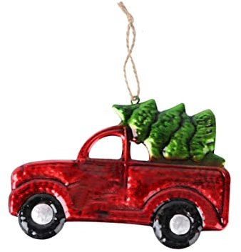 Hohopeti Eisen Auto Ornament Weihnachten Baum Hängen Auto Hängen Schmuck Festliche Weihnachten Strumpf