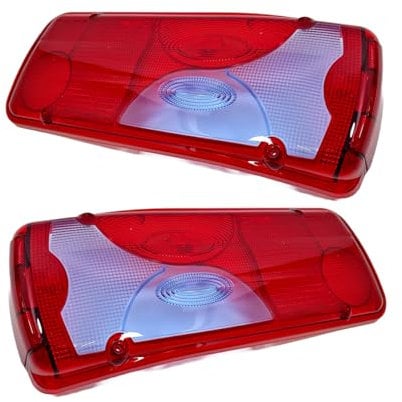 PROMOLINK 2x Lichtscheibe MAN TGA TGL TGX TGS Heckleuchte Ersatzglas Rücklichtglas Glass