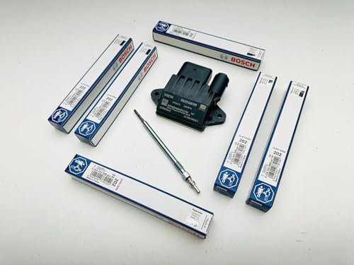 OE Glühkerzenrelais & 6x Stecker kompatibel mit Mercedes E-Klasse 3.0 CDI OM642 IGP/ME/004A