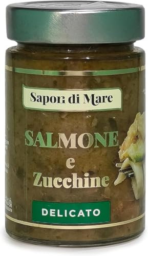 Sapori di Mare | Ragù di Salmone e Zucchine 185g, Made in Italy