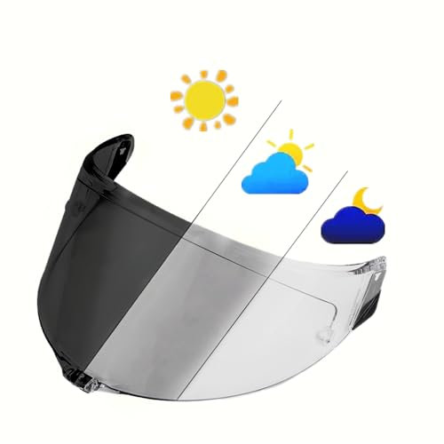 Motociclo Visiera for casco, visiera for casco fotocromatica for AGV K1S/K3SV/K5/K5S/K6/K6S PI-STA GPR/GPRR Corsa R Motobike Casco Visiera Lente (K1 Trasparente)(Pista Clear)