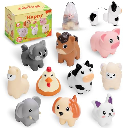 Venditer Juguetes Niños 1 2 3 Años, Juguetes Montessori 1-3 Años, Juegos Educativos de Apilar，Juguete Bebe 1 año, Clasificar Formas y Colores, Regalo Bebe para Cumpleaños