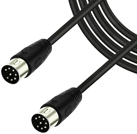 BSHTU 8 PIN DIN Male Plug Cable, MIDI Large 8PIN DIN Male to Male Speaker Audio Cord Compatible with Bang and Olufsen Active Loudspeakers (5 Meter)