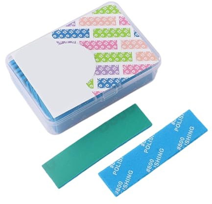 18Pieces / Set Sponge Sandpaper Set Perfect for Dry or Wet Sanding on Models and Polishing Rod Sticks Sponge Sandpaper for Models