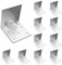 OMIDEAS 10 x Equerre d'assemblage (100 x 100 x 100 x 2) Equerre de Fixation Angle Droit Support en forme de L, Équerre Angle 90 Degrés en Acier, Équerre de Coin