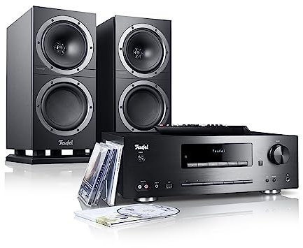 Teufel Theater 500S KOMBO Sound System- HiFi Stereo Lautsprechersystem mit Bluetooth aptX, Premium Sound, NFC, DAB+ Digitalradio, CD-Receiver - schwarz
