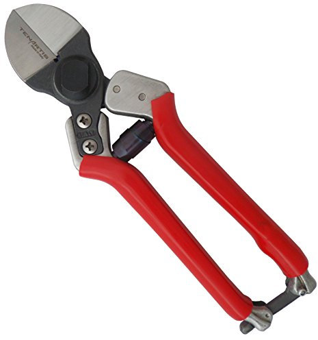 Forbici da Potatura a Doppio Taglio, Leggere Manico in Alluminio e Lame Intercambiabili con Custodia in PVC - Tenartis Made in Italy