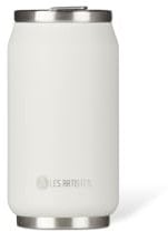 LES ARTISTES Paris A-1857, Canette isotherme, Thermos 280 ml, Gourde isotherme sans BPA, Réutilisable, Bec verseur rabattable avec paille, Acier Inoxydable, Design White