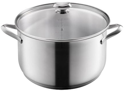 Metaltex ICONA - Casseruola alta in acciaio inox 30 cm 10,6 l