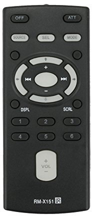 VINABTY RM-X151 Ersatz-Fernbedienung für Sony Autoradio CDX-F5000 CDX-gt610ui CDX-gt410ui CDX-gt310 CDX-gt510 CDX-RA700 MEX-1GP Cdx-gt51w Cdx-gt41uw Cdx-gt31w CDX-GT560S