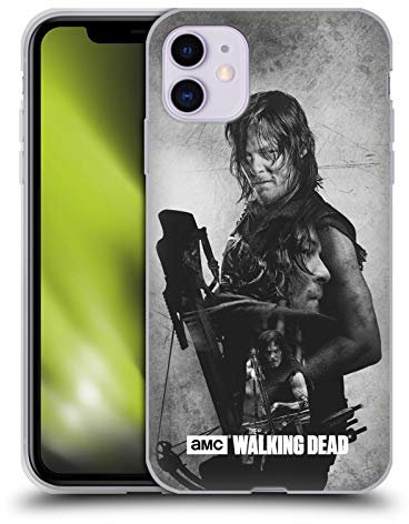 Head Case Designs Offiziell Offizielle AMC The Walking Dead Daryl Doppelte Aussetzung Soft Gel Handyhülle Hülle kompatibel mit Apple iPhone 11