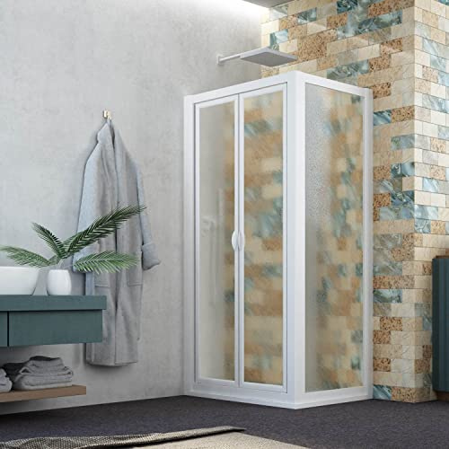 Duschkabine Saloon 90 x 85 AP. 85 cm H 185 aus Acryl Mod. Delta Duo