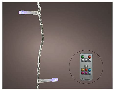 Kaemingk LED Lichterkette Dancing Lights 100 LED bunt 9,9 m transparent