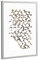 artboxONE Poster mit Rahmen Silber 30x20 cm Hexagon Gold Grey Pattern von Sasha Lend - gerahmtes Poster