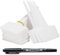 Orrdiffi 100 Piezas Etiquetas Plantas Marcadores de Plástico en Forma de T 6 x 10 Cm,Etiqueta de Plástico Impermeable,para Etiquetado de Las Plantas Etiquetas (Blanco)