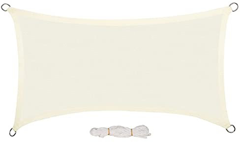 EUGAD Sonnensegel 200g/m² inkl Befestigungsseile Premium HDPE Wetterbeständig Atmungsaktiv Dreieck rechtwinklig,luftdurchlässig, wasserdurchlässig, für Terrasse, Garten, Balkon, Camping