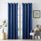 OMMATO Verdunkelungsvorhang Samt Vorhänge mit Ösen 2 Stücke Thermogardine Ösen Vorhang Schwere Verdunkelungsgardinen für Schlafzimmer Wohnzimmer 140x225 cm Navy Blau