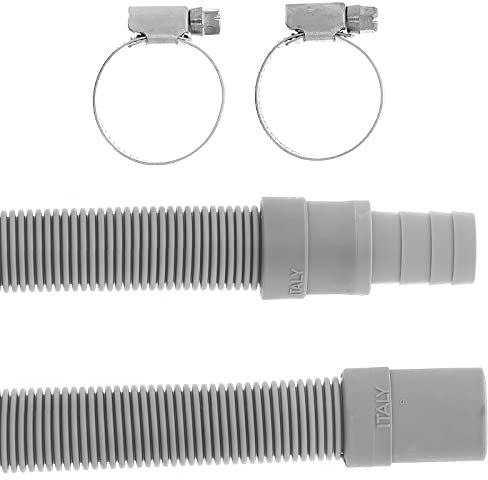 Masterpart Universal Washing Machine Waste Drain Hose Extension Pipe Kit 1.5M & Hose Clips