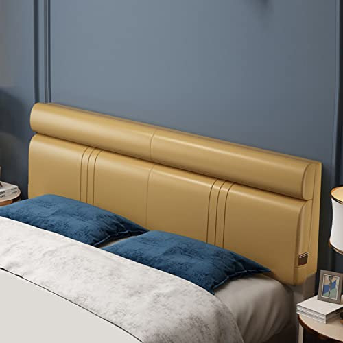 Generic Großes Kissen Aus Schaumstoff, Kopfteil, Keil, Rückenlehnenkissen,Wandkissen,Leder,Gepolstert, Für Zuhause, Schlafzimmer,Bank,Weiches Kissen,B,No headboard 78.7/200cm