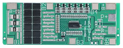 Nimomo Lithium Battery Protection Board 6S 40A BMS Solar Lighting with Balance, 25.2V Output