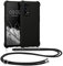 kwmobile Necklace Case kompatibel mit Oppo Find X3 Lite Hülle - Cover mit Kordel zum Umhängen - Silikon Schutzhülle Schwarz