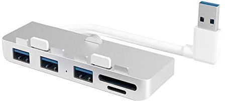TECKEEN 1 adaptador de 3 puertos USB 3.0 Hub divisor con lector de tarjetas SD/TF para iMac 21.5 27 PRO Slim Computer