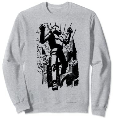 Vintage Sci Fi Giant Iron Robot Science Fiction Sweatshirt