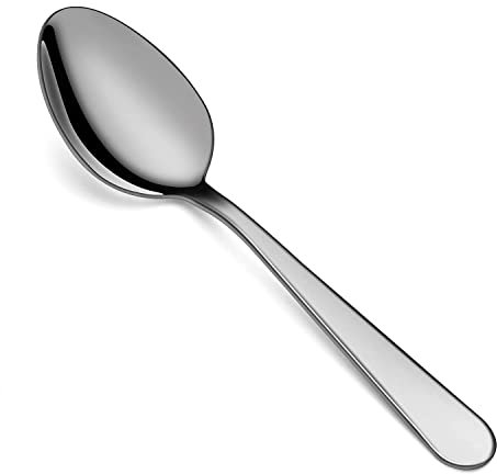 Teaspoons Set of 6, 6 inch Stainless Steel Tea Spoons, Food Grade Cutlery Spoons Set for Tea, Coffee, Use for Home, Kitchen, Restaurant, Dishwasher Safe