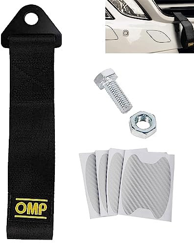 Cinghia di Traino Tuning,Cinghia di Traino Nero,Cinghia di Traino Auto,Cinghia di Traino Universale,Cinghia di Traino,per Paraurti Anteriore e Posteriore,Fune di Traino Universale Racing