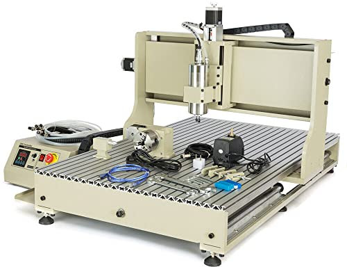 CNC DIY 6090 Macchina per incisione, fresatrice a 4 assi, CNC Machine Kit per incisione, 2200 W, con USB, router per metallo, vetro, legno, pietra