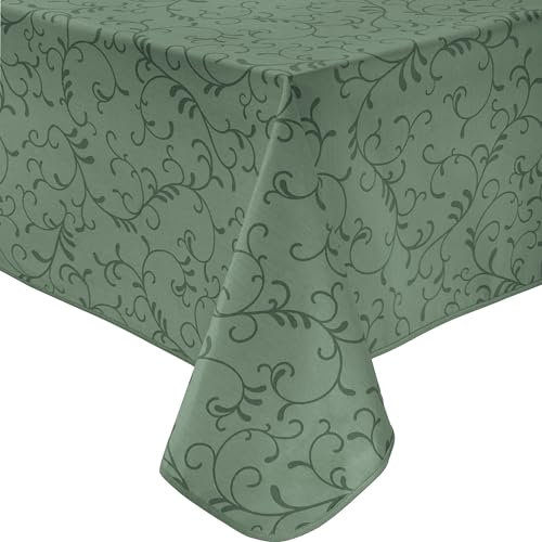 Erwin Müller Tischdecke Essen abwaschbar Salbei Größe 130x170 cm