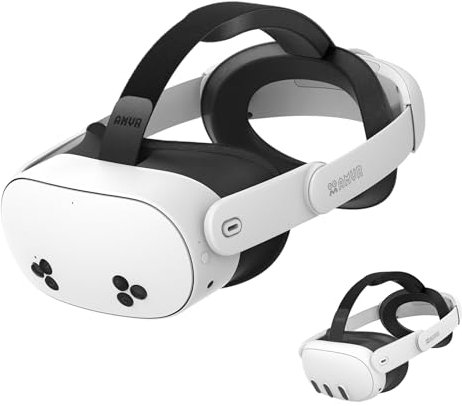 AMVR Head Strap Compatible with Meta Quest 3S/Quest 3 Accessories, 0.45 LB Comfort Elite Strap Replacement Reduces Facial Stress, Adjustable Keeps Headset Stable to Enhance Your VR Experience