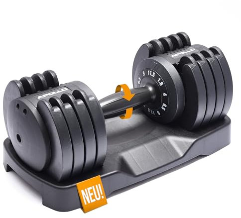 Apollo verstellbare Hanteln, Kurzhantel Set für den Sport Zuhause, variable Gewichte für Frauen & Männer, Dumbbell Training, Sporthantel, Hantel mit Schnellverschluss, Weights Set, Systemhanteln