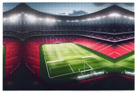 Custom Puzzle Magic,Jigsaw Puzzles for Brain Teaser, Home Activities, Family Fun, & Stress Relief Stadium Football Satdium Field Light Night