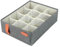 GREATOYAR Organizadores de Cajones de Ropa Interior, Caja de Almacenamiento de Cajon, Organizador de Tela Plegable, para Ropa Interior, Calcetines, Corbatas y Bufandas, 12 Compartimentos