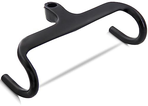 Alfa Pasca Carbon Rennrad Lenker - 28.6mm, Integrierte Vorbau, Matt Carbon, 400x90