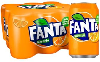 UBOON - Naranja - Refresco con 8% de zumo de naranja- Pack de 12 latas, 330 ml