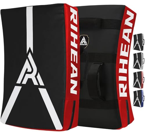 RIHEAN Pro Combat - Protector corporal de 24 x 16 pulgadas, equipo de entrenamiento definitivo para boxeo, kickboxing, artes marciales mixtas, bloquea como un campeón con rodillera de Muay Thai, color
