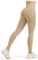 JOYSPELS Sport Leggings Damen Scrunch Butt, Sporthose Damen Lang Blickdicht Po Push Up Gym Seamless Leggins Tights Champagnerbeige M