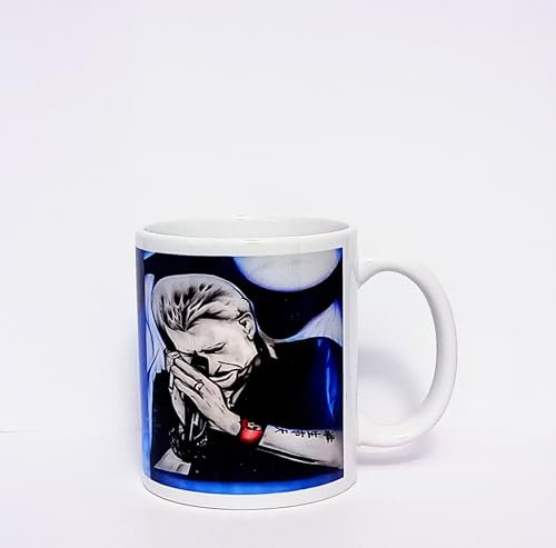 Mug tasse JOHNNY HALLYDAY avec le loup et aigle, idée cadeau, cadeau unique, tasse en céramique unique