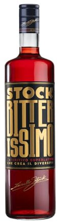 Stock Bitterissimo, l'Aperitivo Superlativo che Crea il Diversivo, 25% Vol. - Bottiglia da 1L